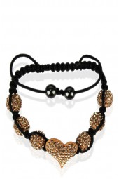 SALE - Shamballa Heart apyrankė